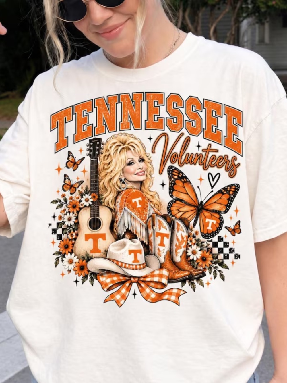 Tennessee Volunteers Graphic Tee - White & Orange